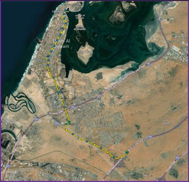 Irrigation network route in Umm Al Quwain